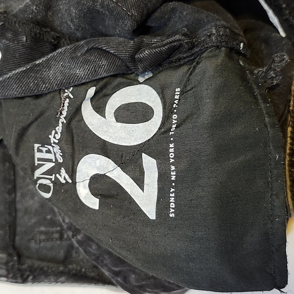 One Teaspoon black denim overalls Size 26 - Picture 11 of 14